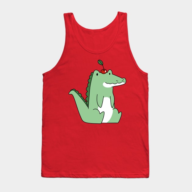 Cherry Alligator Tank Top by saradaboru